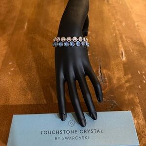 Touchstone Crystal Sapphire and Silver Bracelets
Set of 2